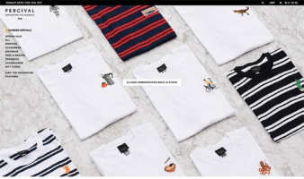 eCommerce website: Percival