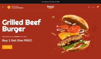 eCommerce website template: Pesto