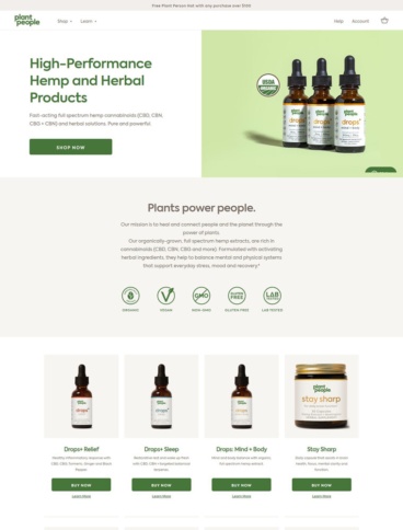 eCommerce website: Plant People