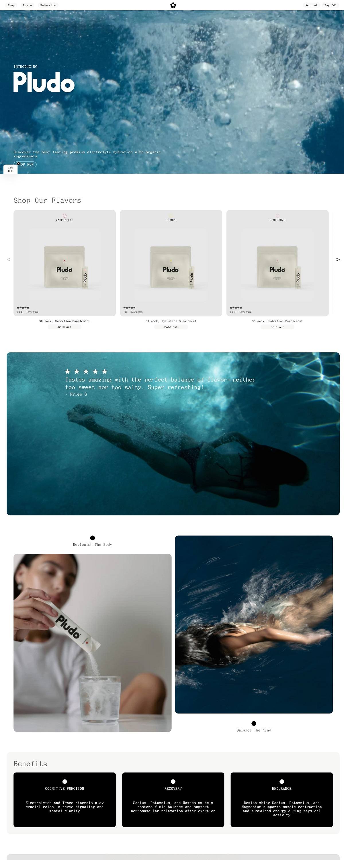 eCommerce website: Pludo Labs