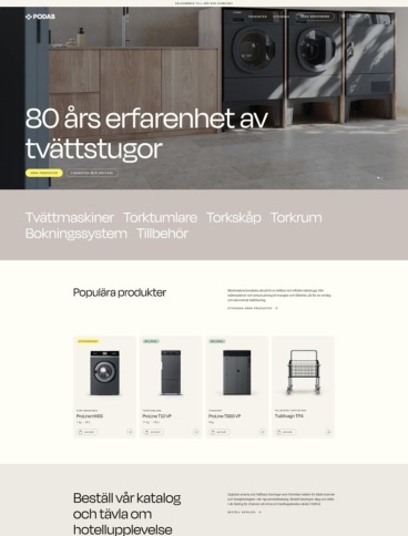 eCommerce website: Podab