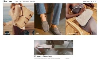 eCommerce website: Pollini