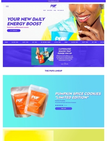 eCommerce website: Power Up Foods