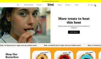 eCommerce website template: Praise Shopify Template