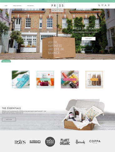 eCommerce website: Press London