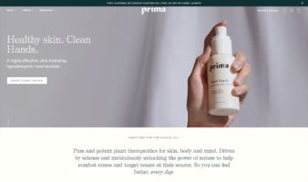 eCommerce website: Prima