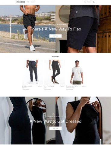 eCommerce website: Public Rec