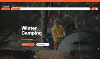 eCommerce website template: Pursuit