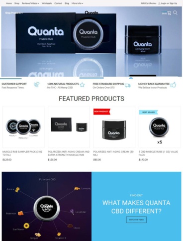 eCommerce website: Quanta