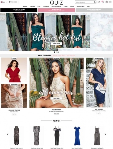 eCommerce website: QUIZ