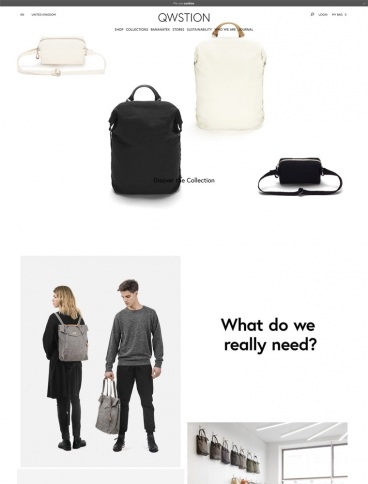 eCommerce website: QWSTION