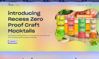 eCommerce website: Recess
