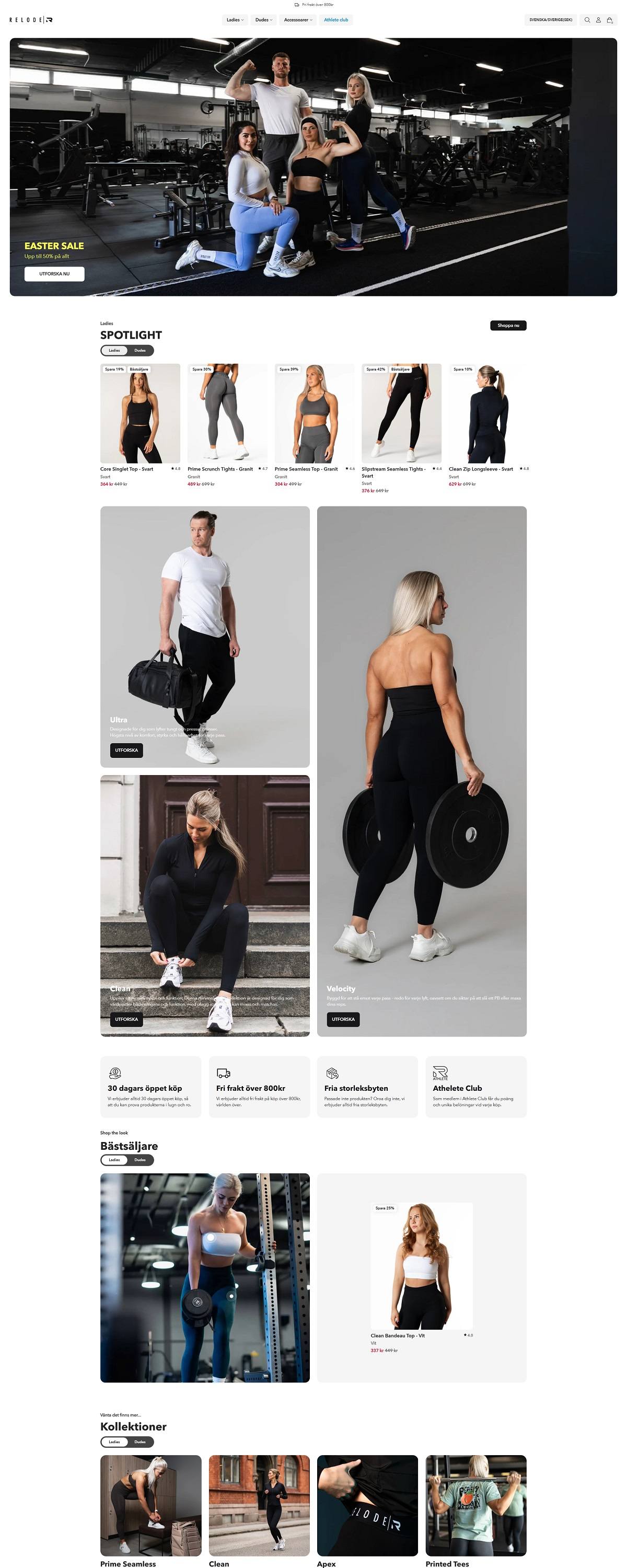 eCommerce website: Relode
