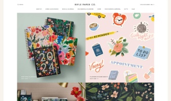 eCommerce website: Rifle Paper Co.