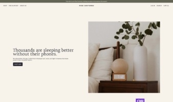 eCommerce website: Rise Centered
