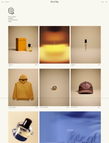 eCommerce website: Rite of Way