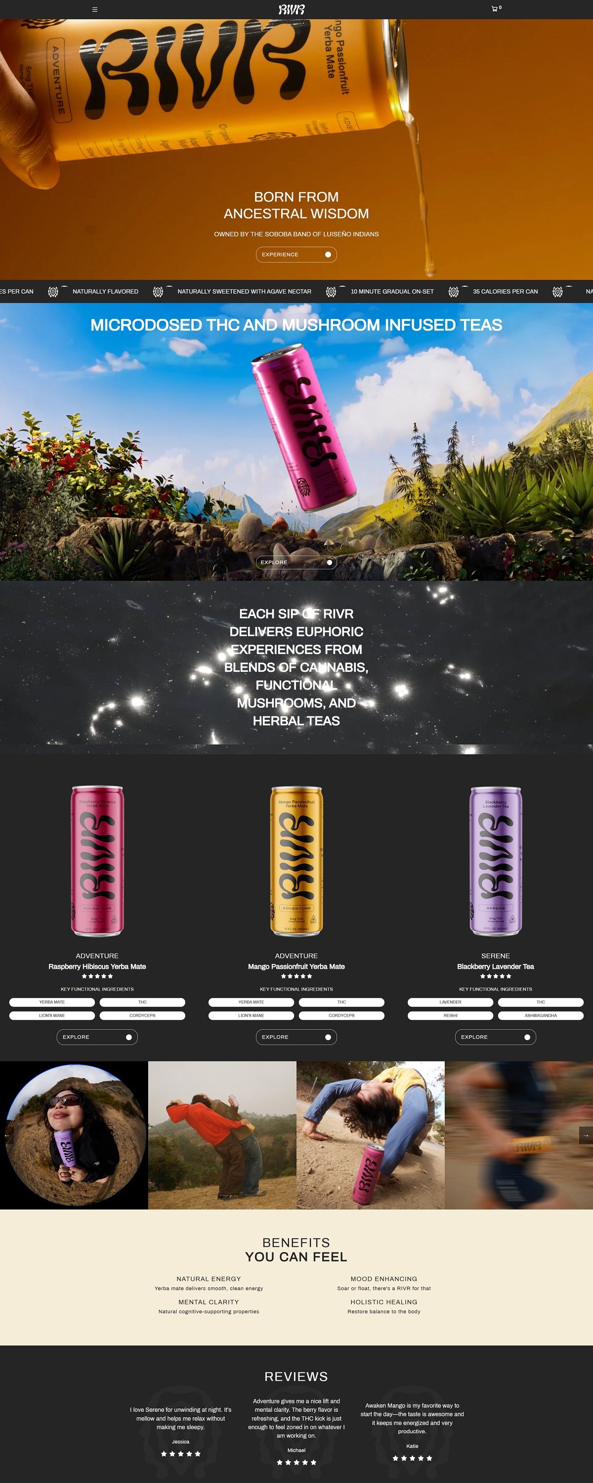 eCommerce website: RIVR