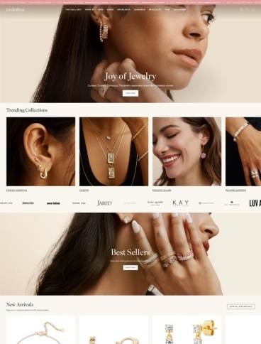 eCommerce website: Rocksbox