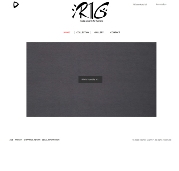 eCommerce website: ​Room 1 Gianni