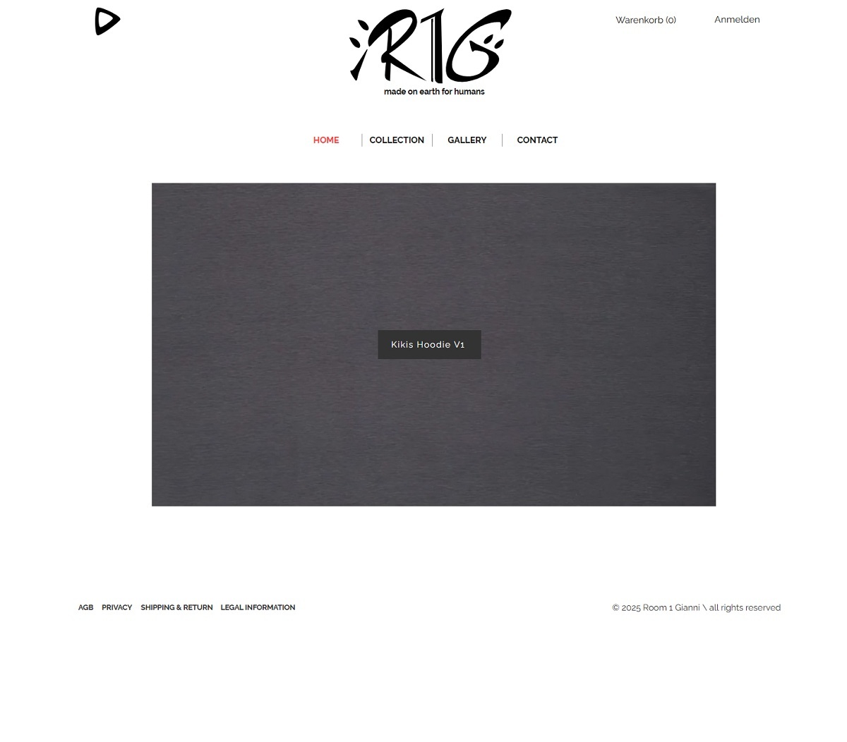 eCommerce website: ​Room 1 Gianni