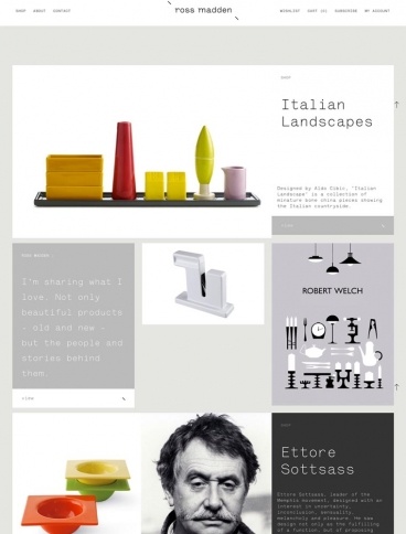 eCommerce website: Ross Madden