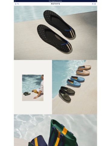 eCommerce website: Rothy’s