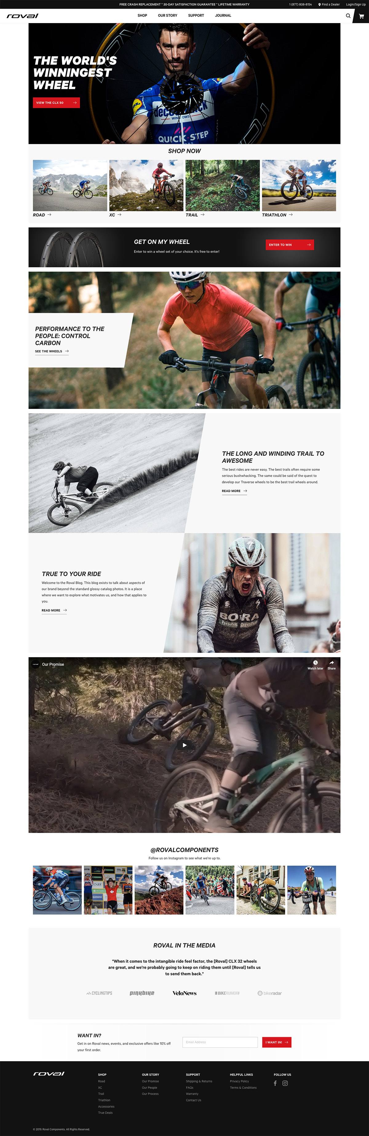 eCommerce website: Roval Components