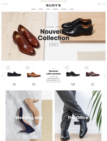 eCommerce website: Rudy’s Paris