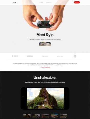 eCommerce website: Rylo Inc