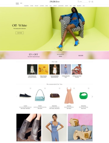 eCommerce website: Barneys New York