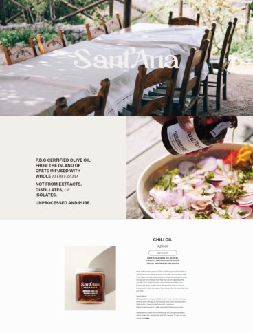 eCommerce website: Sant’Ana