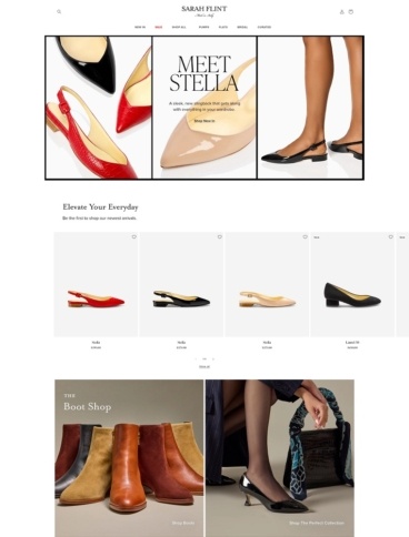eCommerce website: Sarah Flint