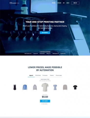 eCommerce website: Scalable Press