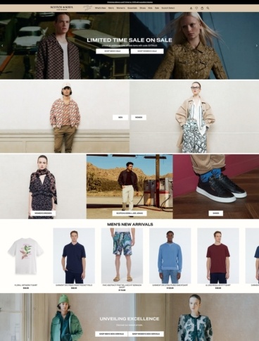 eCommerce website: Scotch & Soda