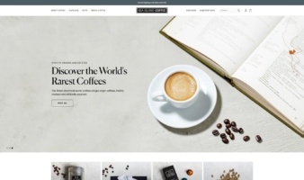 eCommerce website: Sea Island Coffee