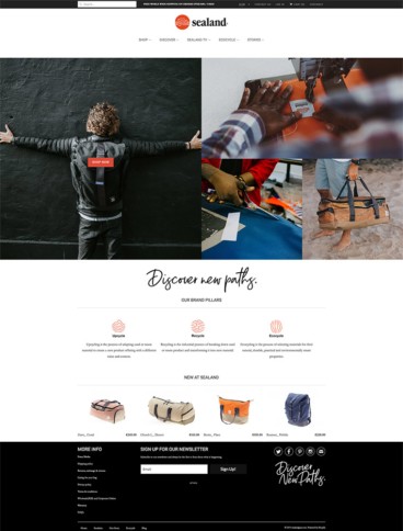 eCommerce website: Sealand Gear