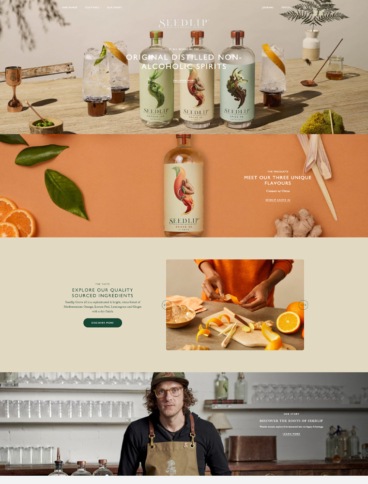 eCommerce website: Seedlip