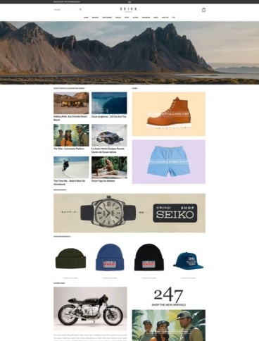 eCommerce website: SEIKK