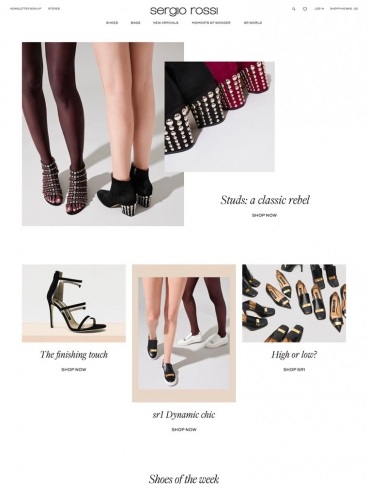 eCommerce website: Sergio Rossi