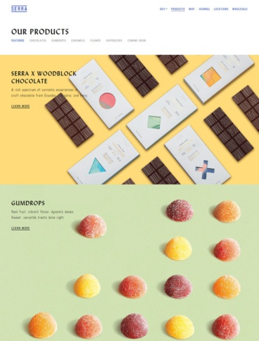 eCommerce website: Serra