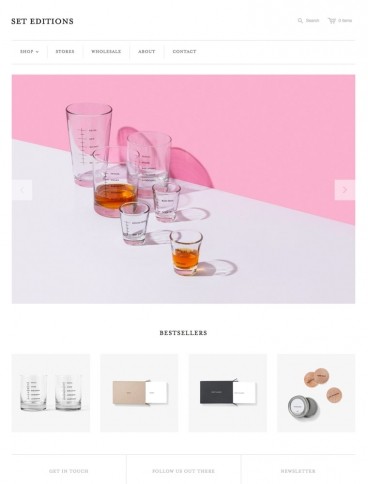 eCommerce website: Set Editions