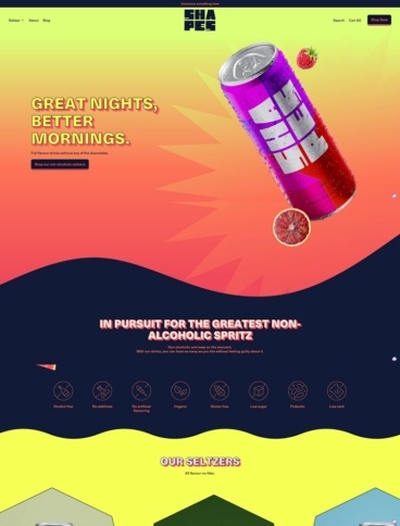 eCommerce website template: Shapes Shopify Theme