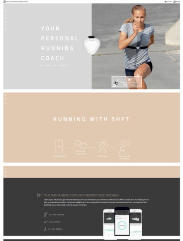 eCommerce website: SHFT