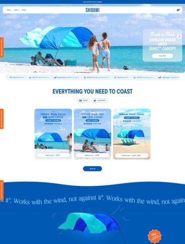 eCommerce website: Shibumi Shade