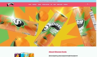 eCommerce website: Shonen Soda
