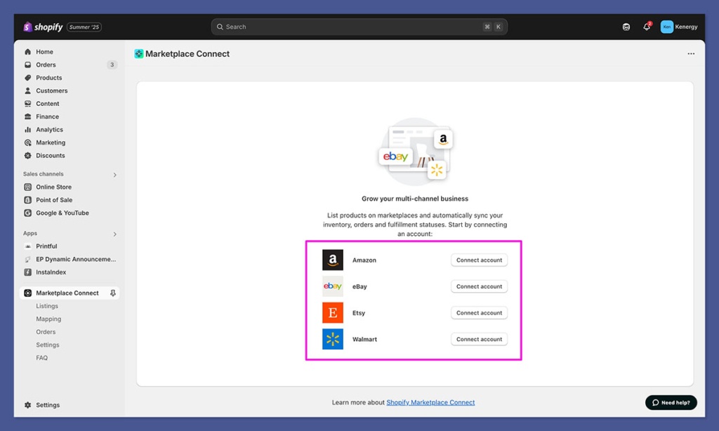 shopify marketplace connect connect apps app