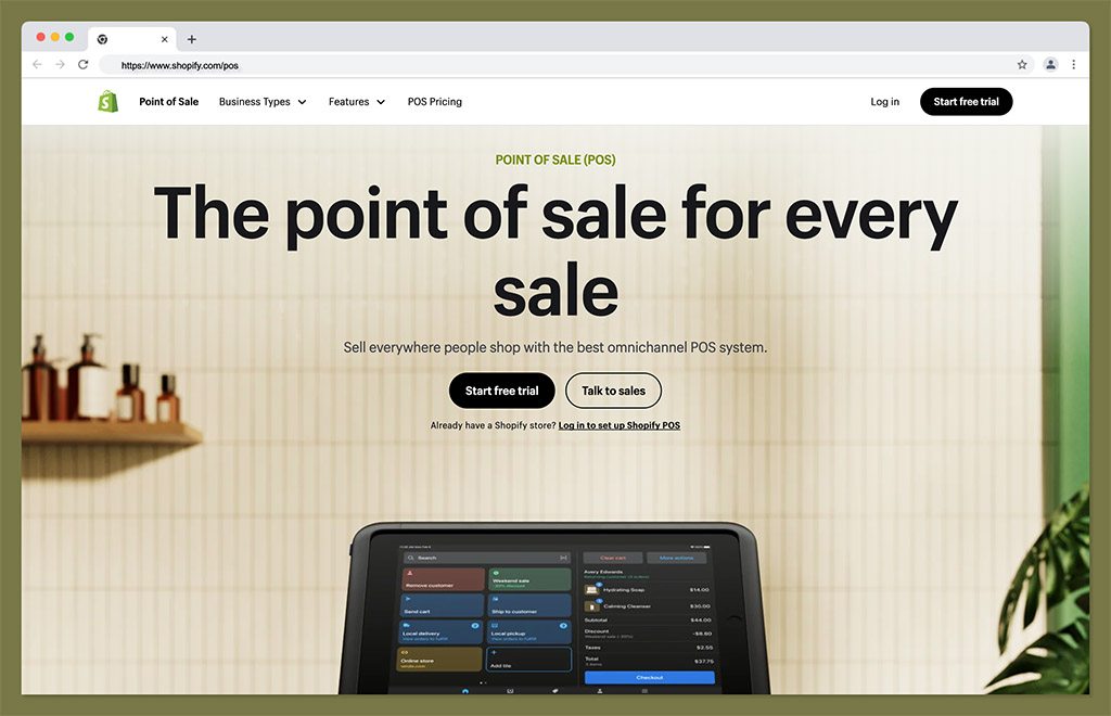 shopify pos homepage - shopify pos pricing review