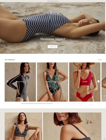 eCommerce website template: Showcase