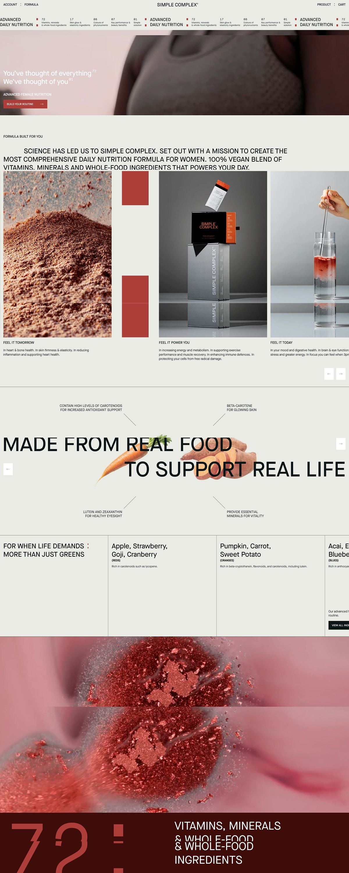 eCommerce website: Simple Complex