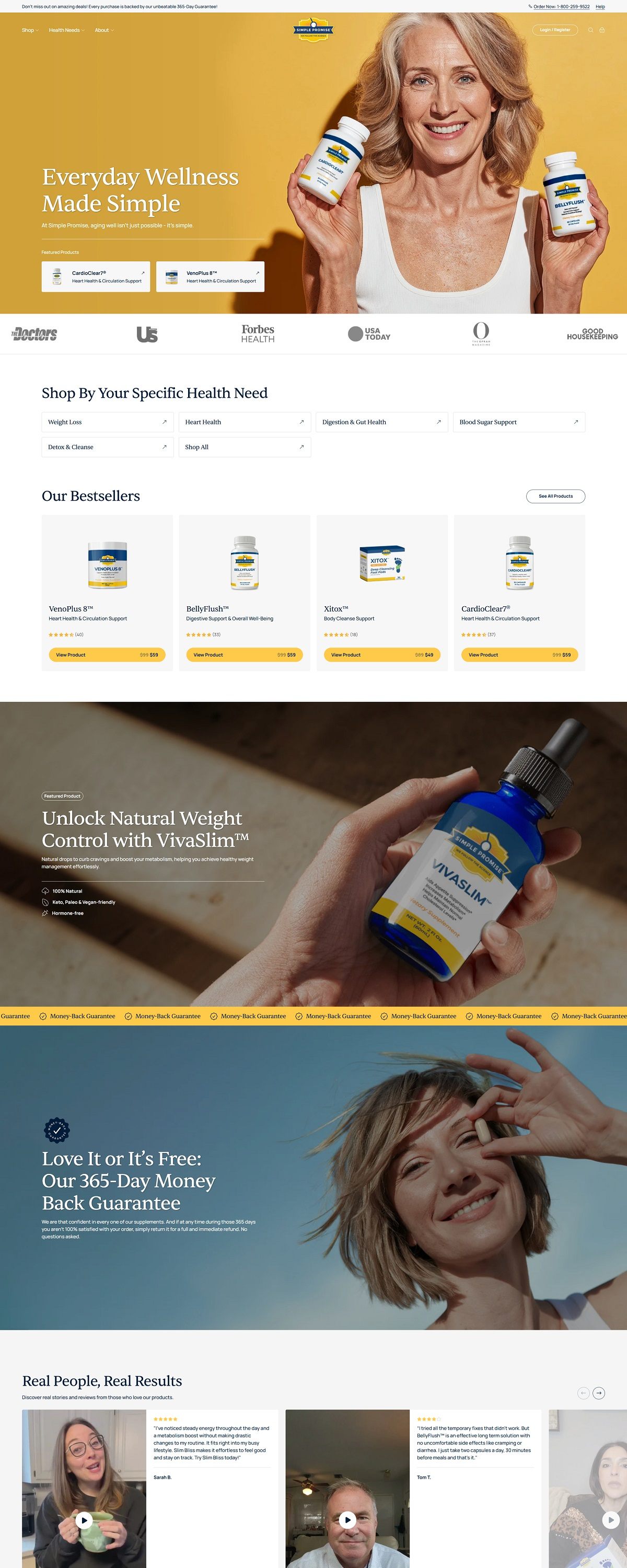 eCommerce website: Simple Promise